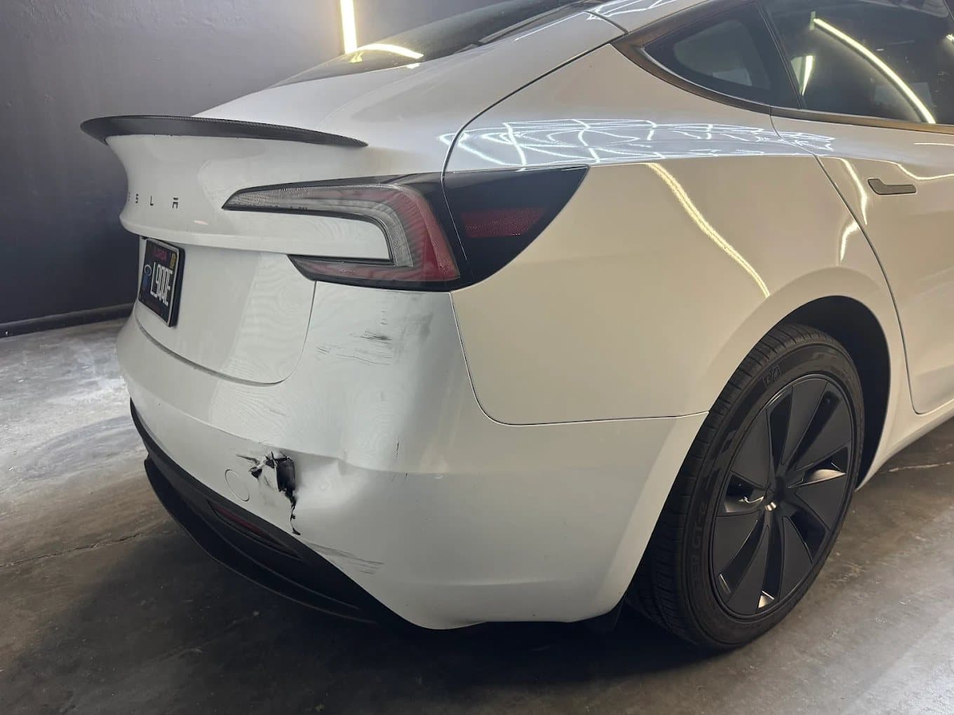 Tesla color change in progress